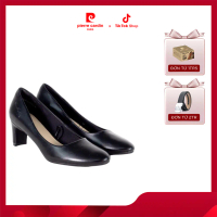 [HỎA TỐC HCM] Giày cao gót nữ Pierre Cardin gót vuông +6cm, kiểu dáng đơn giản, trẻ trung, k