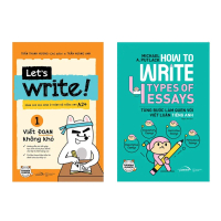 Sách - Combo: Let’s Write! + How To Write 4 Types Of Essays - Alpha Books