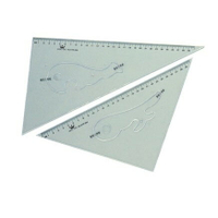 徠福LIFE KTR-30A 30cm 製圖用 塑膠大三角板 / KTR15 塑膠三角板 (15公分)