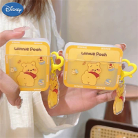 Disney Winnie Pooh For Apple AirPods 1 2 Pro 3rd Generation Cover Bluetooth Headphone Cover Cartoon Protective Case With Pendant