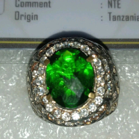 batu Tsavorite garnet mewah.Memo