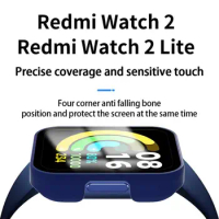 PC Hard Shell Glass Screen Protector Film Case Frame For Xiaomi Redmi Watch 2/Mi Watch2 Lite Protective Cover Watch2 Accessories