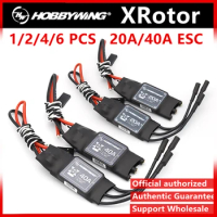 1/2/4/6PCS Hobbywing XRotor 20A 40A APAC Brushless ESC 2-6S For Believer UAV 1960mm RC 550-650 Quadcopter Hexacopter
