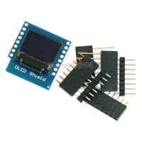 Mini 0.66 Inch 64X48 OLED Shield for WeMos D1 IIC/I2C SSD1306 MINI ESP32 Oled Module 3.3V 0.66" LCD Screen for Arduino AVR STM32