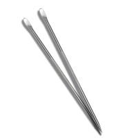 【Fit Vitae羋恬家居】不鏽鋼雙用咖啡奶泡拉花棒(2入組)