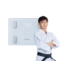 【OMRON 歐姆龍】KRD-403T 莫蘭迪色 體脂機 藍牙智能入門款 體重計(藍色)