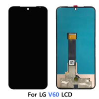 New 6.8 inch For LG V60 ThinQ 5G LM-V600 LCD Touch Screen Sensor Panel Digiziter Assembly For LG V60 Display Repair Part