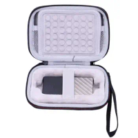 LTGEM EVA Waterproof Shockproof Carrying Hard Case for WD Passport SSD Portable Storage 1TB/2TB/256TB/512TB-USB 3.1