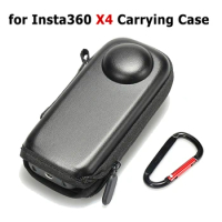 Mini Storage Case for Insta360 X4 Sport Camera Protector Portable Storage Case PU Bag for Insta 360 