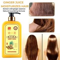 Ginger Hair Regrowth Shampoo,Ginger Shampoo for Hair Growth,Anti-dandruff Hair Care Shampoo,Ginger Anti-Hair Loss Shampoo