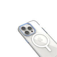 【PureGear普格爾】iPhone 15系列Slim Shell Plus 冰鑽防摔減壓保護殼(藍/Magsafe)