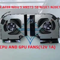 Original New For ACER Nitro 5 AN515-58 N22C1 N20C11 PH317-55 PH315-55 PH317-56 FPDH FPDG Laptop Notebook Cpu GPU Cooler Fan