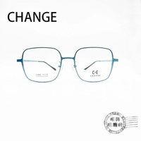 ◆明美鐘錶眼鏡◆ CHANGE鏡框/日本鈦系列(水藍)-可加隱藏式前掛/S-2804/COL.A18/韓國製