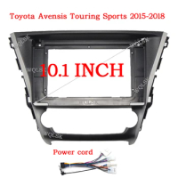 2DIN 10 INCH Car Frame Fascia Adapter For Toyota Avensis Touring Sports 2015-2018 Android Radio Dash Fitting Panel Kit