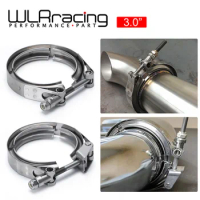 3" Stainless Steel 304 Normal V Band Clamp Turbo Exhaust Clamp Downpipe Intercooler Hose Pipe Clamp Quick Release V Band Clamp
