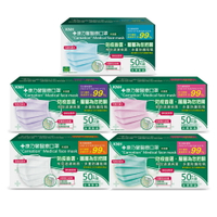 KNH 康乃馨醫療口罩-台灣製公司貨 50片/盒 (藍/白/綠/粉紅/粉紫)