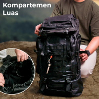 Tas Ransel Militer Hiking Camping Oxford Waterproof 80L