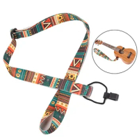 Adjustable Ukulele Strap Sling &amp; Hook, HawaiianStyle Design, Suitable For Ukuleles And Small Guitars, Durable And Lightweight 16