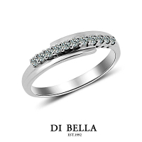【DI BELLA】輕甜魅力 0.20克拉天然鑽石戒指(20分)
