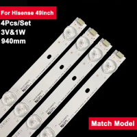 3V Tv Led Backlight Strip For Hisense 49inch HD490DU-E31_4X10 LED49K300U LED49EC520UA LED49EC620UA 49K300U H49M300 H49MEC3050
