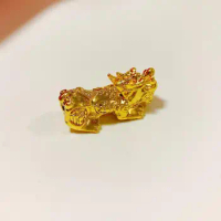2Pcs PIXIU Lucky Dragon Beaded Accessories Charms Color Retaining Diy Jewelry Making Animal Pendant