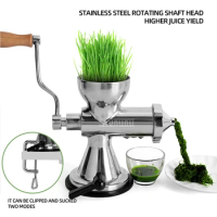 Manual Fresh Juicer Stainless Steel Wheatgrass Squeezer Fruit Press Extractor Kitchen Extractor Zumo
