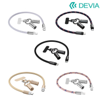 DEVIA USB Type-C to Type-C 極速編織充電線掛繩(60W)(0.3M) 手機吊繩 防丟繩 手機繩 手機掛繩 手腕掛繩 手機夾片 免孔掛繩