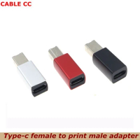Red USB Type C Female to USB B Male Adapter for Scanner Printer Converter USB 3.1 Data Transfer MIDI Controller Keyboard