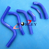 Silicone radiator coolant hoses for Suzuki RMZ250 RMZ 250 2013-2015 2014 13 blue &amp;black