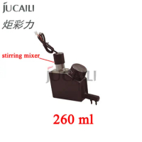 Jucaili 260ml ink sub tank with stirring mixer for A3 inkjet/UV printer ink cartridge