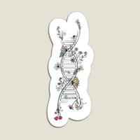 Floral Dna With Colour Magnet Refrigerator Baby Holder Colorful Home Decor Cute Magnetic Children Stickers Toy Kids Funny