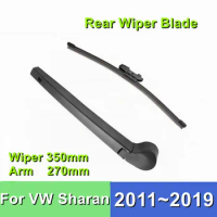 Rear Wiper Blade For Volkswagen VW Sharan 14"/350mm Car Windshield Windscreen 2011 2012 2013 2014 2015 2016 2017 2018 2019