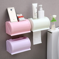 茶花紙巾盒 衛生間 廁所 衛生間壁掛擦手紙盒洗手間衛生紙廁紙盒