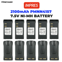 10 pcs Rechargeable 2100mAH NI-MH Battery PMNN4157 For Atex Portable Two-way Radio GP328 GP338 PTX760 PTX700 MTX8250