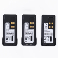 3PCS 7.4V 3000mAh Non-IMPRES Li-Ion Battery for Motorola XiR P8668 GP328D DP4800 APX3000 XPR7550 Radios for PMNN4409 PMNN4448