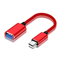 2 in 1 USB C to USB Adapter Type C OTG Extension Cable Adapter for Mouse Gamepad Tablet PC Type C OTG USB Cable