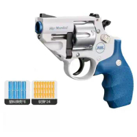 Korth Sky Marshal 9mm Revolver Toy Pistol Handgun Blaster Soft Bullet Toy Gun Airsoft Weapons For Adults Boys Birthday Gifts CS