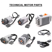 Technical Parts Motor Multi Power Functions MOC PF Building Blocks X-XL-M-Servo Motor, LED Light ,Extension Cable, Battery Box