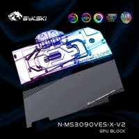 Bykski N-MS3090VES-X-V2,GPU Water Block For MSI Geforce RTX 3080 3090 Ventus Video Card Radiator,VGA Liquid Cooler 12V 5V