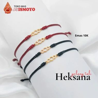 Gelang Tali Emas Model Serut Heksana J5Ismoyo TALI MAROON