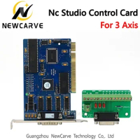 CNC Ncstudio 3 Axis Controller Breakout Board Control Card For CNC Router Ncstudio V5 5.4.49/5.5.55/5.5.60 software NEWCARVE