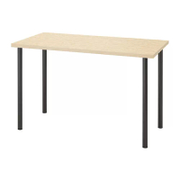 MITTCIRKEL/ADILS 書桌/工作桌, 松木效果 黑色, 120x60 公分