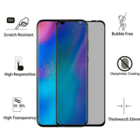 Anti-Spy Privacy Tempered Glass Silk Screen Protector for HuaWei Mate 20 30 P20 P30 P40 P50 Lite E Pro 4G 5G 100pcs