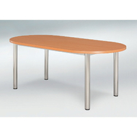 【 IS空間美學】木紋檯面會議桌(橢圓)(2023-B-159-4) 辦公桌/會議桌/辦公家具