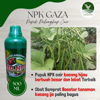 pupuk pelebat penyubur tanaman kacang ijo terbaik - NPK GAZA 500ML - Obat semprot pertumbuhan kacang
