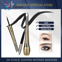 Hengfang Liquid Professional Eyeliner Makeup Golden Double Ended Eyeliner Make Up Long Lasting WaterproofEye Liner Pencil TSLM1