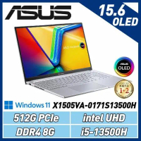 ASUS VivoBook 15 OLED X1505VA-0171S13500H 冰河銀 15.6吋筆電