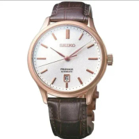 Original Japan SEIKO Presage Men's Automatic Mechanical Watch Brown Leather SRPD42J1