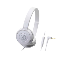 鐵三角 ATH-S100is 白色 兒童耳機 大人 皆適用 耳罩式 有麥克風版 IOS/安卓適用 | 金曲音響