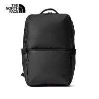 【The North Face 官方旗艦】北面男女款黑色多隔層方形休閒後背包｜81DMKT0 筆電包/登山包